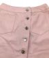 CHANEL (シャネル) ココマークボタンラムレザースカート　P19168V01071 ピンク サイズ:36：45000円