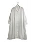 RIM.ARK（リムアーク）の古着「Relax shirt gown リラックスシャツガウン　シャツワンピース　長袖ワンピース　ワイドシルエット　ロングワンピース　マキシワンピース」｜ホワイト