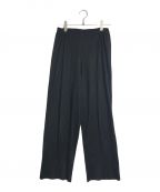 PLEATS PLEASEプリーツプリーズ）の古着「プリーツワイドパンツ　pleats  pants PP04-JF609」｜ブラック