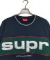 SUPREME (シュプリーム) 19AW  pipingcrewneck   ネイビー×グリーン ネイビー×グリーン サイズ:M：10000円