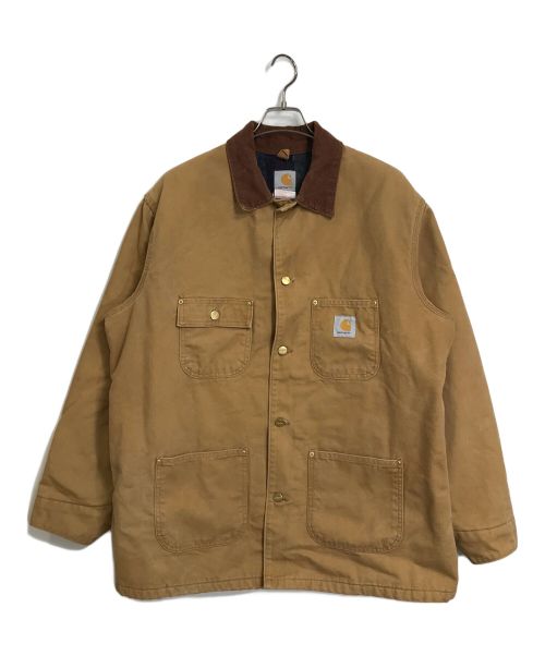 CarHartt（カーハート）CarHartt (カーハート) ミシガンチョアジャケット 裏ブランケットダック地ジャケット ブラウン サイズ:44の古着・服飾アイテム