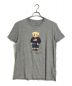 POLO RALPH LAUREN（ポロ・ラルフローレン）の古着「星条旗ニットスタイルポロベアーＴシャツ　　POLO BEAR」｜グレー