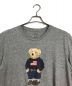 POLO RALPH LAUREN (ポロ・ラルフローレン) 星条旗ニットスタイルポロベアーＴシャツ　　POLO BEAR グレー サイズ:M：6000円