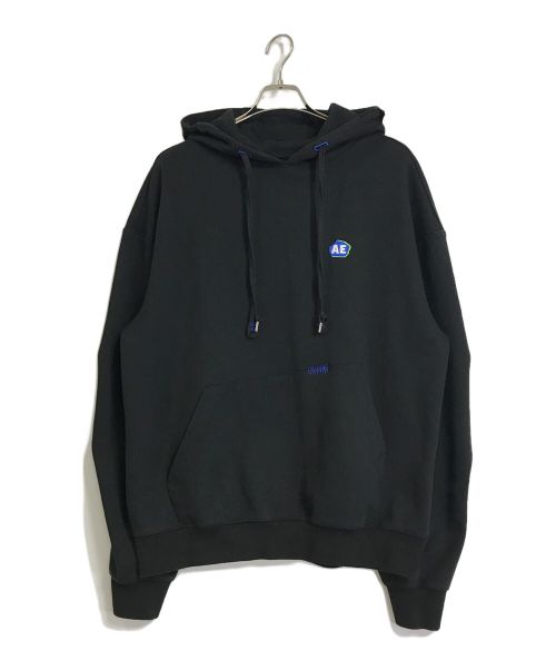 ADER error（アーダーエラー）ADER error (アーダーエラー) Stone logo hoodie ストーンロゴパーカー ブラック サイズ:3の古着・服飾アイテム