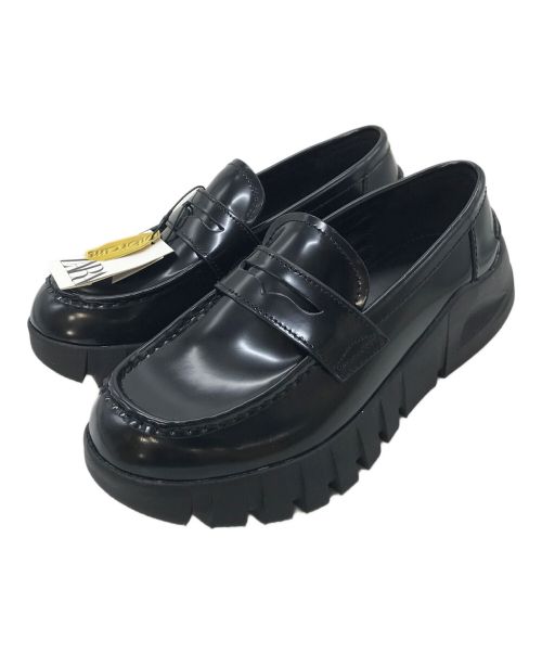 ZARA（ザラ）ZARA (ザラ) vibram (ビブラム) VIBRAMレザ-ロ-ファ　タグ付 ブラック サイズ:26.5の古着・服飾アイテム