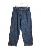 FTCエフティーシー）の古着「バギーデニムパンツ　ワイドデニム　buggy denim pants」｜インディゴ