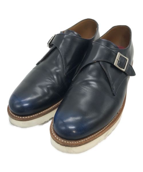 GRENSON（グレンソン）GRENSON (グレンソン) シングルモンクストラップシューズ ネイビー サイズ:9Gの古着・服飾アイテム