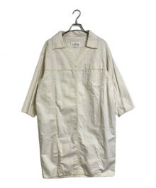 MARTIN MARGIELA（マルタン・マルジェラ）の古着「４つタグ付き/ワイドシャツワンピース/麻混ワンピース」｜アイボリー