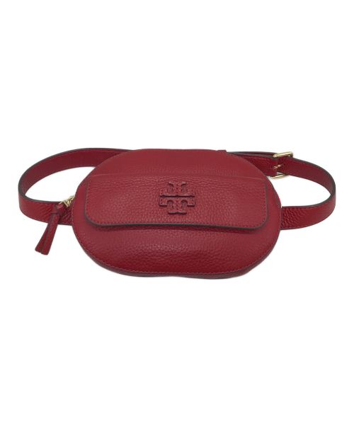 TORY BURCH（トリーバーチ）TORY BURCH (トリーバーチ) ボディーバッグ/ウエストポーチ/レザーバッグ/レッド マグロウ レッド サイズ:実寸参照の古着・服飾アイテム