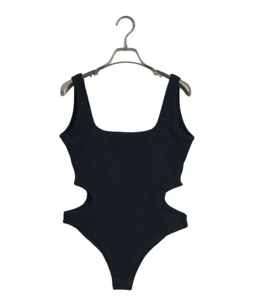 TW 亘つぐみ（トゥ）TW 亘つぐみ (トゥ) サイドカットボディスーツ/Side Cut Rib Bodysuit ブラック サイズ:Mの古着・服飾アイテム