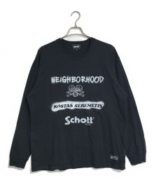 Schott×NEIGHBORHOOD（ショット×ネイバーフッド）の古着「KOSTAS SEREMETIS/LS T-SHIRT/ロングカットソー」｜ブラック