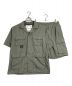 BURLAP OUTFITTER（バーラップアウトフィッター）の古着「セットアップ 別注 SupplexNylon S/S SHIRTS SupplexNylon CARGO1/2  半袖シャツ　ハーフパンツ　カーゴパンツ  アウトドア　ミリタリー　ナイロン」｜オリーブ