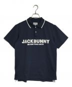 JACK BUNNYジャックバニー）の古着「半袖 ポロシャツ 4WAYストレッチ」｜ネイビー