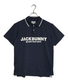 JACK BUNNY（ジャックバニー）の古着「半袖 ポロシャツ 4WAYストレッチ」｜ネイビー