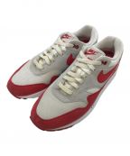 NIKEナイキ）の古着「AIR MAX 1 ANNIVERSARY RED エアマックス1 ユニバーシティーレッド ローカットスニーカー」｜レッド