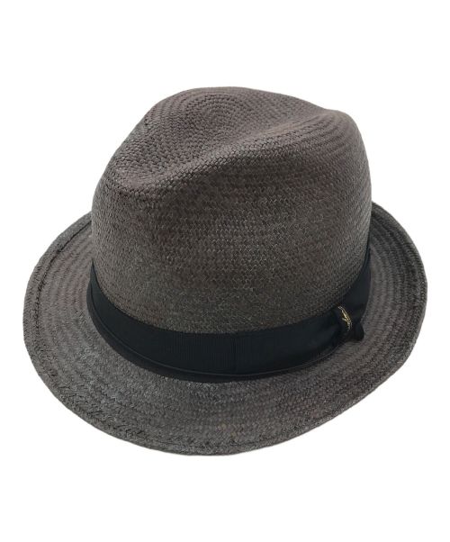 BORSALINO（ボルサリーノ）BORSALINO (ボルサリーノ) オリエンタルパナマハット　ハット　メンズ帽子 ブラウン サイズ:59の古着・服飾アイテム