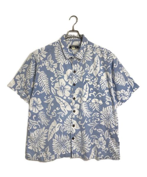 Ocean Pacific（オーシャンパシフィック）Ocean Pacific (オーシャンパシフィック) 【古着】アロハシャツ　半袖シャツ ブルー×ホワイト サイズ:XLの古着・服飾アイテム