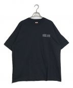 SEESEEシーシー）の古着「ロゴ刺繍Tシャツ /半袖カットソー /コットンTシャツ」｜ブラック