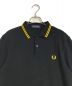 FRED PERRY (フレッドペリー) ポロシャツ / The Fred Perry Shirt /コットンピケ ブラック×イエロー サイズ:M：7000円