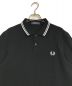 FRED PERRY (フレッドペリー) ポロシャツ / The Fred Perry Shirt /コットンピケ ブラック×ホワイト サイズ:M：5000円