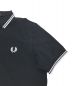 中古・古着 FRED PERRY (フレッドペリー) ポロシャツ / The Fred Perry Shirt /コットンピケ ブラック×ホワイト サイズ:M：5000円