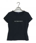 BURBERRY LONDONバーバリーロンドン）の古着「Tシャツ /半袖カットソー /ブラック /スリムフィット」｜ブラック