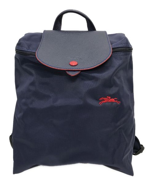 LONGCHAMP（ロンシャン）LONGCHAMP (ロンシャン) LE PLIAGE バックパック ネイビー サイズ:実寸参照の古着・服飾アイテム