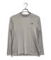 THE NORTH FACE（ザ ノース フェイス）の古着「M'S SEAMFREE L/S R/TEE シームフリー ロングスリーブ　ロンT  ロゴカットソー　長袖　スポーツウェア」｜ベージュ