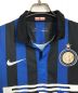 NIKE (ナイキ) ゲームシャツ 襟付き INTER MILAN 11/12 HOME JERSEY スポーツウェア ブラック×ブルー サイズ:S：5000円