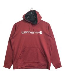 CarHartt（カーハート）の古着「ロゴプリントパーカー　フーディー　長袖」｜レッド