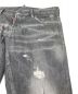 中古・古着 DSQUARED2 (ディースクエアード) RELAX LONG CROTCH JEANS デニムパンツ　ダメージ加工　5ポケット グレー サイズ:50：8000円