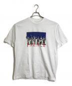 PALACEパレス）の古着「Still T-Shirt  Tシャツ　半袖　S/S  プリントTシャツ　ビッグT」｜ホワイト×ブルー