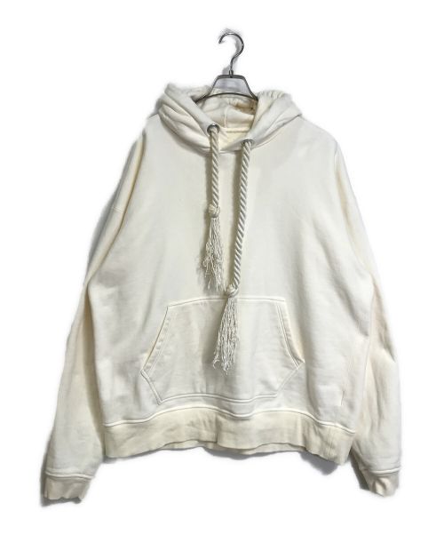 Ovadia & Sons（オヴァディアアンドサンズ）Ovadia & Sons (オヴァディアアンドサンズ) プルオーバーパーカー SQUARE HOODIE アイボリー サイズ:Lの古着・服飾アイテム