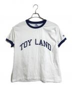 BOYS IN TOYLANDボーイズイントイランド）の古着「リンガーTシャツ」｜ホワイト×ネイビー