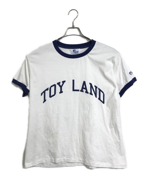 BOYS IN TOYLAND（ボーイズイントイランド）BOYS IN TOYLAND (ボーイズイントイランド) リンガーTシャツ ホワイト×ネイビー サイズ:Mの古着・服飾アイテム