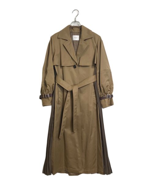 Ameri（アメリ）Ameri (アメリ) Balloon sleeve pleats trench トレンチコート ブラウン サイズ:FREEの古着・服飾アイテム