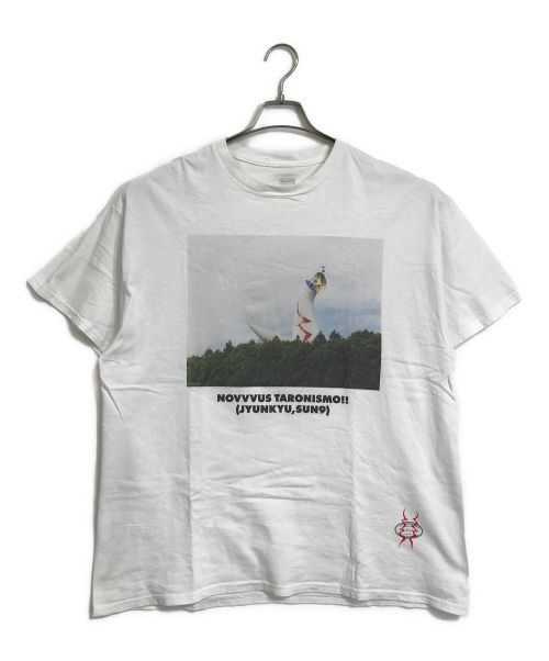 TANGTANG（タンタン）TANGTANG (タンタン) 岡本太郎コラボプリントTシャツ　半袖　S/S  フォトT   Tee ホワイト サイズ:XLの古着・服飾アイテム