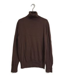 ATON（エイトン）の古着「SLOW WOOL TURTLE NECK PULLOVER」｜ブラウン