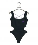 TW×Needlesトゥ×ニードルズ）の古着「刺繍パピヨンサイドカットタンクトップボディースーツ Side Cut Rib Bodysuit」｜ブラック