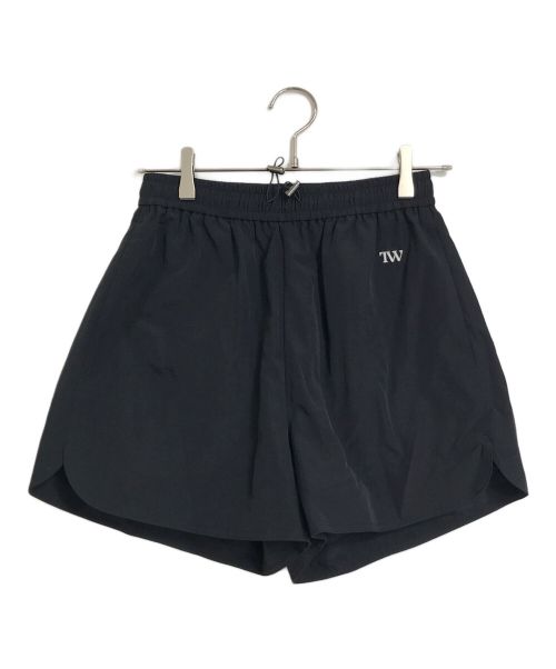 TW（トゥ）TW (トゥ) Nylon Round Hem Shorts ナイロンショーツ ブラック サイズ:FREEの古着・服飾アイテム