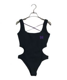 TW×Needles（トゥ×ニードルズ）の古着「刺繍パピヨンサイドカットタンクトップボディースーツ Side Cut Rib Bodysuit」｜ブラック