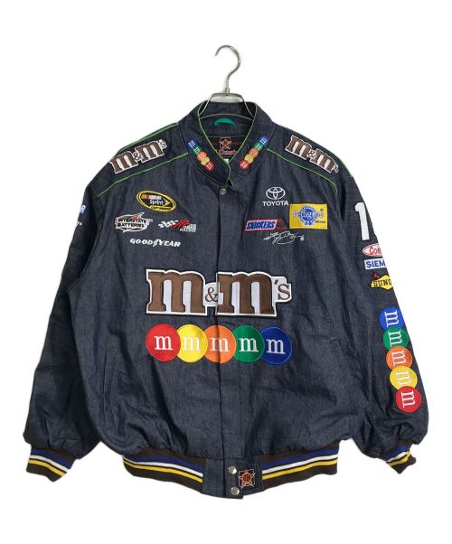 JH Design（ジェイエイチデザイン）JH Design (ジェイエイチデザイン) M&M'S レーシングジャケット インディゴ サイズ:Lの古着・服飾アイテム