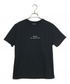 A.P.C.アーペーセー）の古着「HOMME S/S TEE ロゴ刺繍Tシャツ　A.P.C アーペーセー　トップス　ブラック　黒　XS 25082-1-93310」｜ブラック