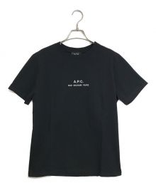 A.P.C.（アーペーセー）の古着「HOMME S/S TEE ロゴ刺繍Tシャツ　A.P.C アーペーセー　トップス　ブラック　黒　XS 25082-1-93310」｜ブラック