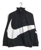 NIKEナイキ）の古着「ウーブンジャケット HBR STMT WOVEN JACKET ナイロンジャケット」｜ブラック×ホワイト