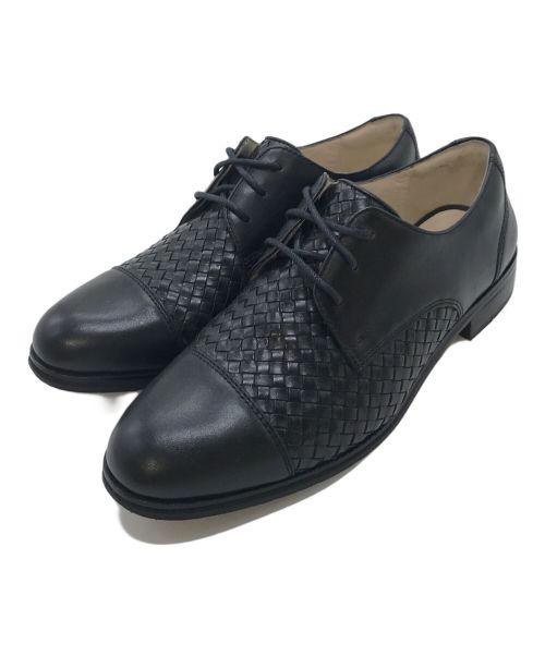 COLE HAAN（コールハーン）COLE HAAN (コールハーン) レザーシューズ/ジャガー グランド ウィーブ オックスフォード ブラック サイズ:6  1/2Bの古着・服飾アイテム