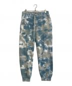 WIND AND SEAウィンド アンド シー）の古着「スウェットパンツ SWEAT PANTS tie-dye」｜ブルー×グレー