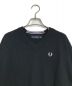 FRED PERRY (フレッドペリー) Vネックニット　ウール混ニット ブラック サイズ:UK10：8000円