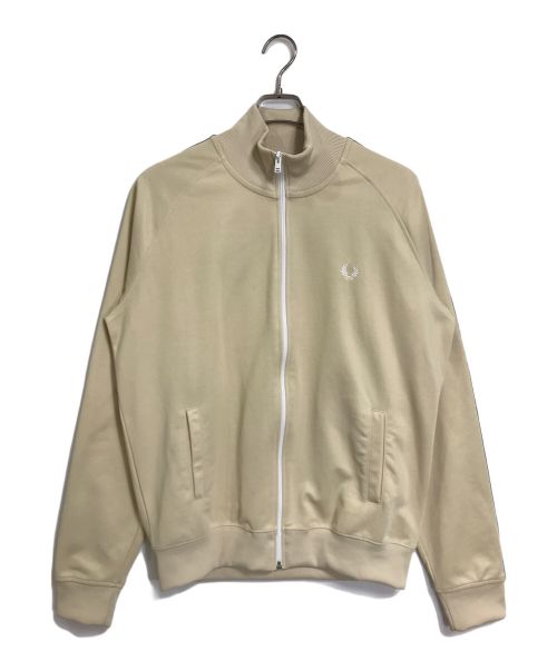 FRED PERRY（フレッドペリー）FRED PERRY (フレッドペリー) Taped Track Jacket トラックジャケット　ジャージ　ライトアウター ベージュ サイズ:Lの古着・服飾アイテム