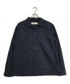 Caledoorカレドアー）の古着「Typewriter Shirt Blouson タイプライター シャツ ブルゾン　長袖　日本製」｜ネイビー